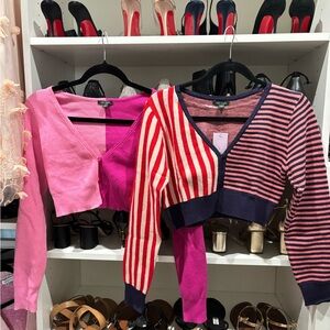 2 Wild Fable Crop Sweater Cardigans Size Medium & Size Large